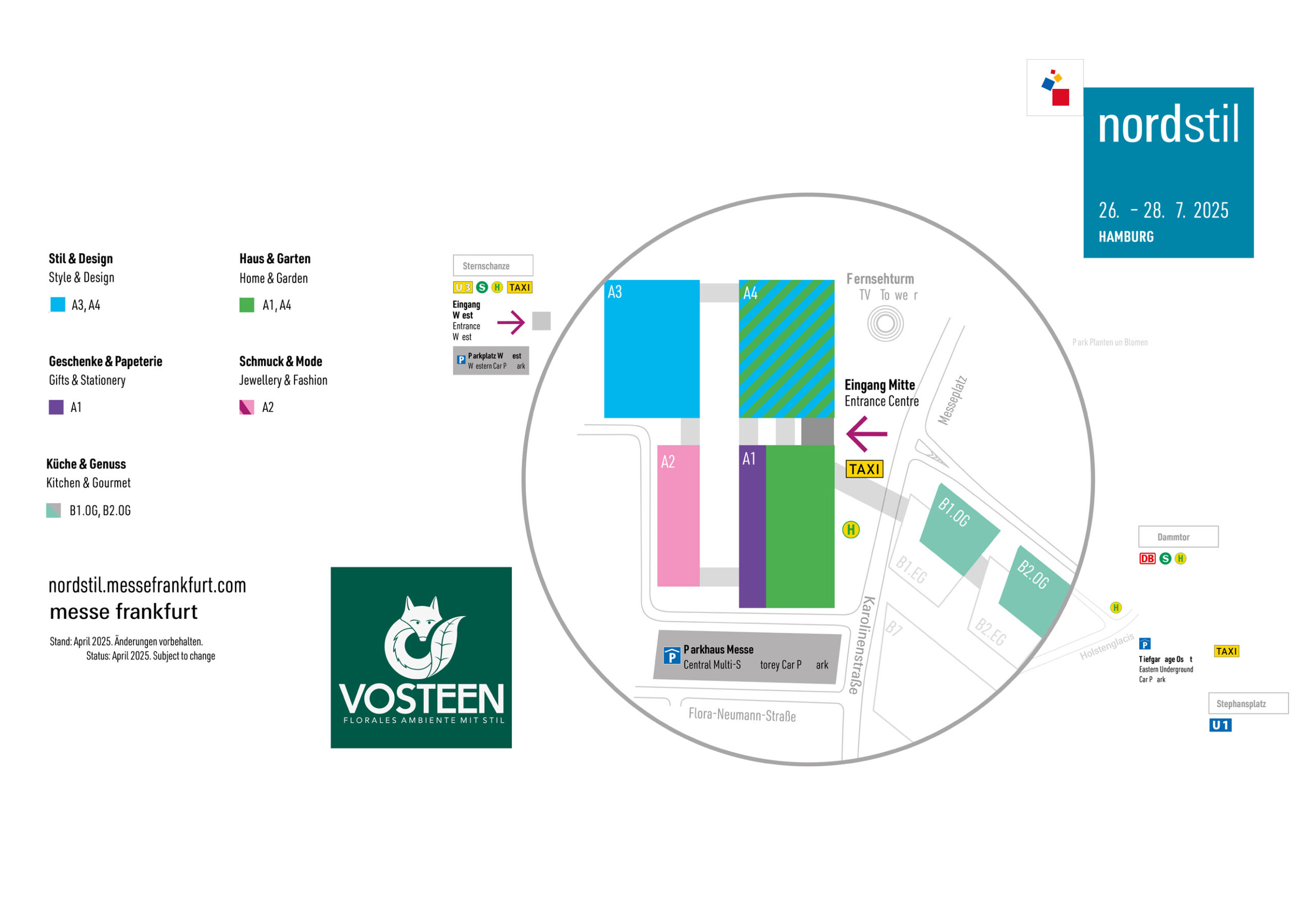 Vosteen • Floristenbedarf • Messen 111 Vosteen • Floristenbedarf • Gelaendeplan Nordstil Sommer 2025 1 scaled