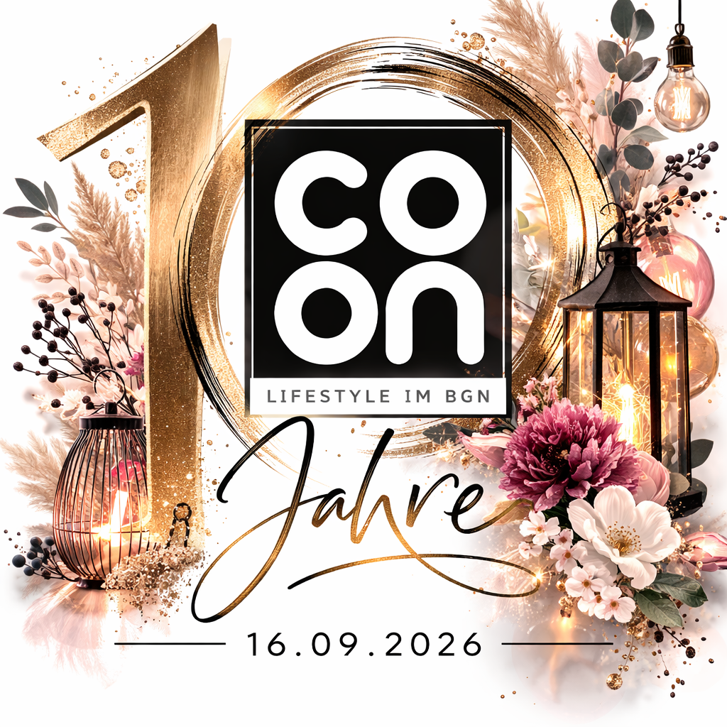 Vosteen &bull; Floristenbedarf &bull; coon Logo 10 Jahre